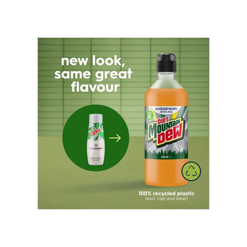 Sodastream Diet Mountain Dew Syrup Drink Mix Sugar Free Sparkling Water 440ml Secondary image