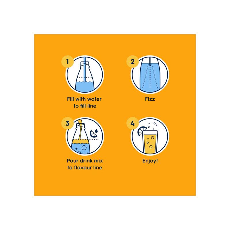 Sodastream Lipton Ice Tea Lemon Syrup Drink Mix Sugar Free Sparkling Water 440ml