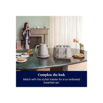 Delonghi Eclettica Electric Jug Kettle Stainless Steel 3000W 1.7 Litre Biscuit Beige