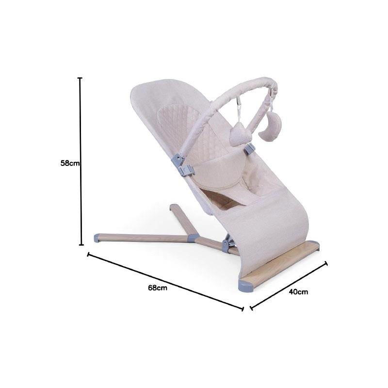 Red Kite Baya Bouncer Self-Bouncing Adjustable Baby Bouncer With Toy Bar Oatmeal