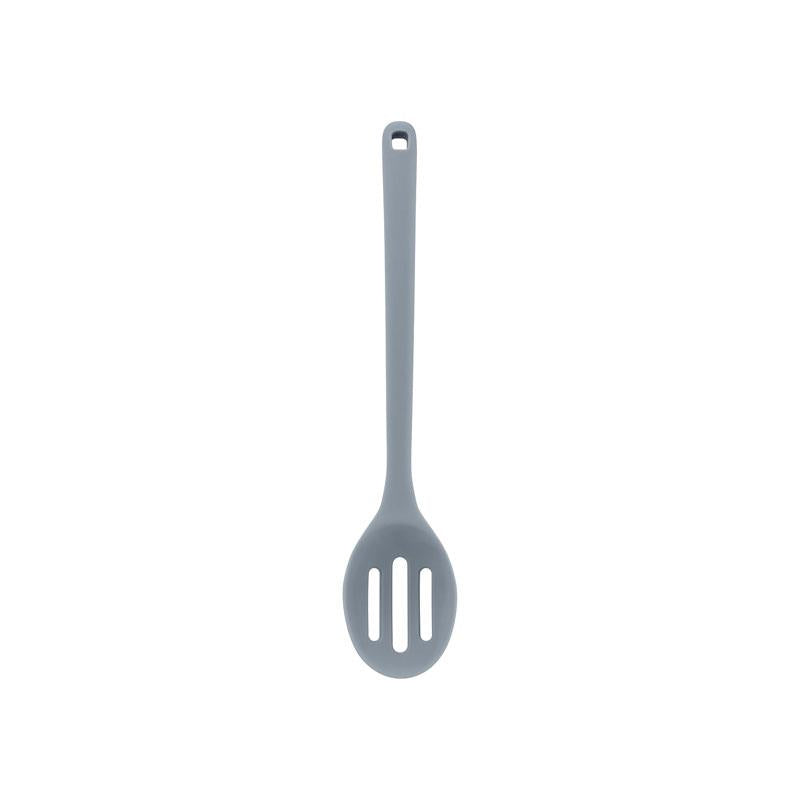 Judge Silicone Kitchen Tools Slotted Spoon Non-Slip Handle Grey