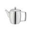 Judge Traditional Hob Top Teapot 10 Cup Large 2 Litres Stainless Steel Stovetop Tea Kettle Stay Cool Handle Non-Drip Spout Silver