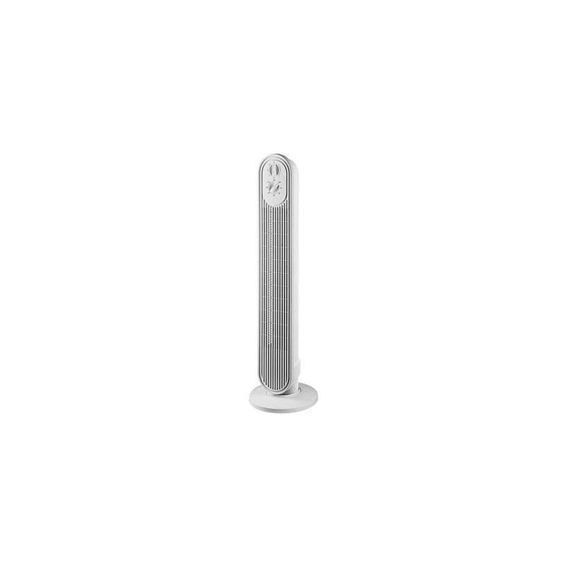 Powersonic 29 Inch Tower Fan With 3 Speed Setting And 2 Hour Timer 45W White