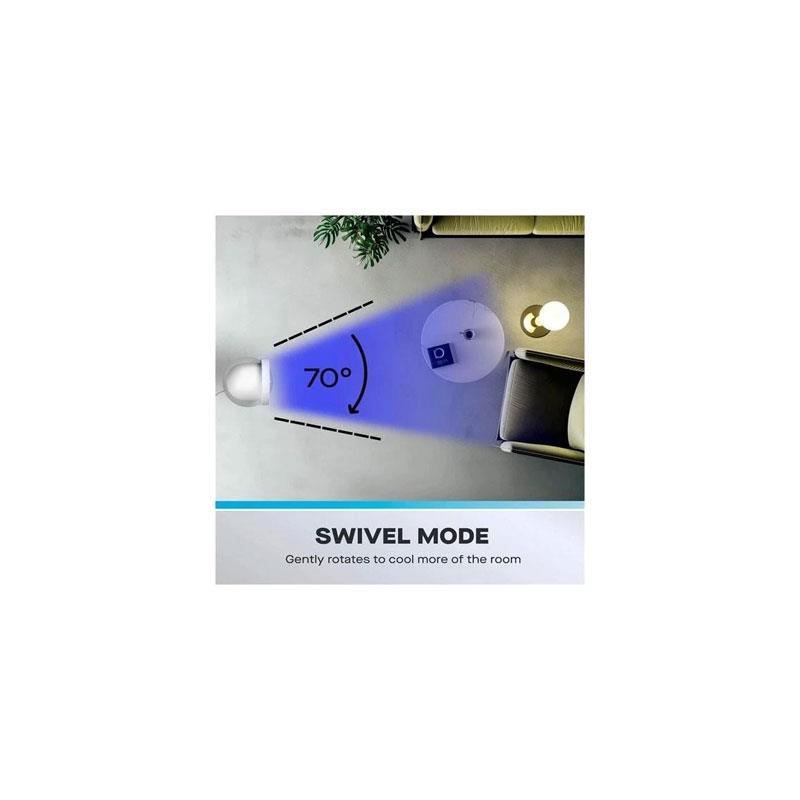 Powersonic 29 Inch Tower Fan With 3 Speed Setting And 2 Hour Timer 45W White