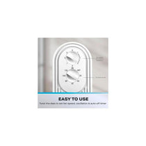Powersonic 29 Inch Tower Fan With 3 Speed Setting And 2 Hour Timer 45W White