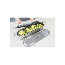 KitchenCraft Fish Poacher Polished Stainless Steel Large 60cm (24") Silver