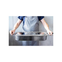 KitchenCraft Fish Poacher Polished Stainless Steel Large 60cm (24") Silver