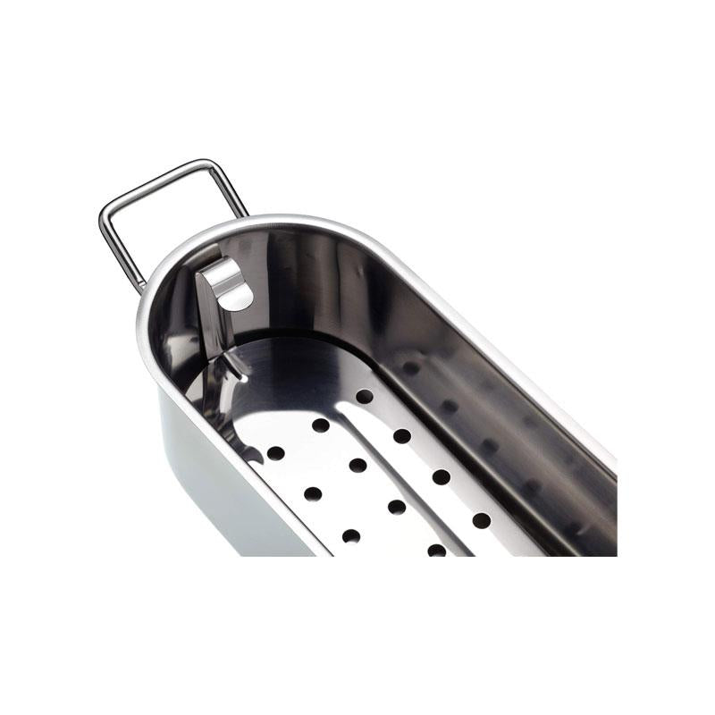 KitchenCraft Fish Poacher Polished Stainless Steel Large 60cm (24") Silver
