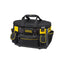 Stanley FatMax Round Top Rigid Tool Bag 50cm (20in) Quick Tool Access Wide Opening Zip Design Multiple Internal External Pockets Carry Handle Shoulder Strap 20kg Load Capacity Yellow/Black