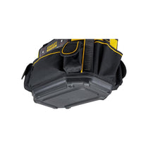 Stanley FatMax Round Top Rigid Tool Bag 50cm (20in) Quick Tool Access Wide Opening Zip Design Multiple Internal External Pockets Carry Handle Shoulder Strap 20kg Load Capacity Yellow/Black