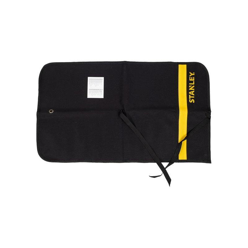 Stanley Denier Tool Pocket Roll Pockets Storage Organiser Tool Roll 64 x 38.5cm Black/Yellow