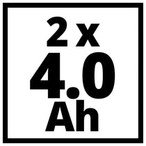 Einhell 18V PXC-Twin Pack 4Ah Batteries in Blister - Red/Black