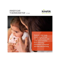 Kinetik Wellbeing Inner Ear Thermometer Fever Alert Body Temperature Thermometer Quick And Accurate White