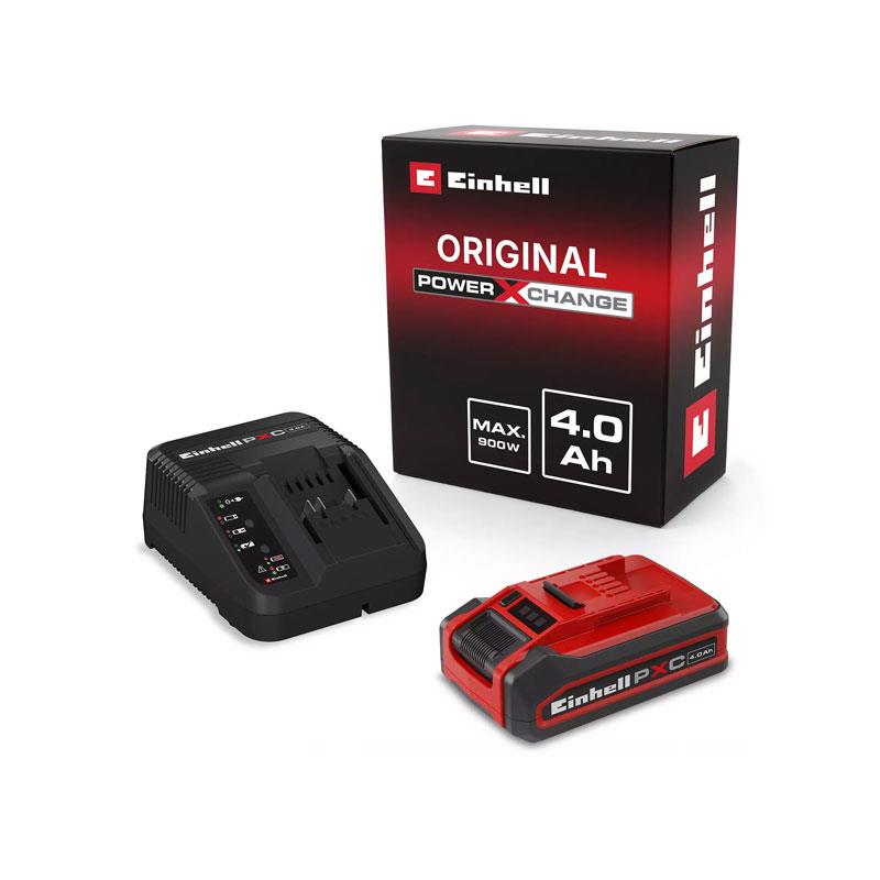 Einhell 4Ah PLUS PXC Starter Kit 18V 4.0Ah Plus Lithium-Ion Battery And Charger Power X-Change 2nd Generation Red/Black Main image