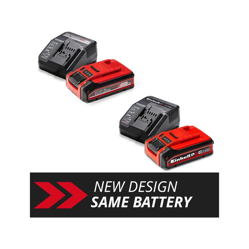 Einhell 4Ah PLUS PXC Starter Kit 18V 4.0Ah Plus Lithium-Ion Battery And Charger Power X-Change 2nd Generation Red/Black