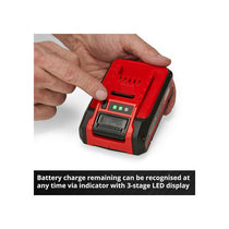 Einhell 4Ah PLUS PXC Starter Kit 18V 4.0Ah Plus Lithium-Ion Battery And Charger Power X-Change 2nd Generation Red/Black