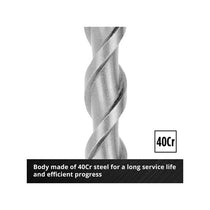 Einhell SDS Plus Hammer Drill Bit Set 4-Cut 160mm 6mm–14mm 7 Piece Silver