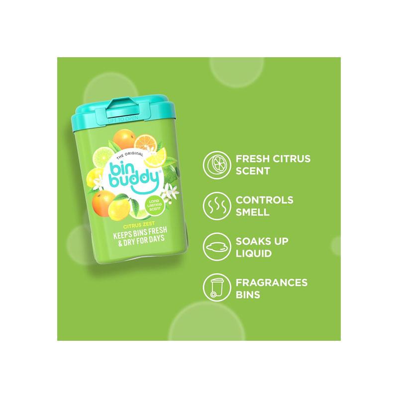 Bin Buddy Citrus Zest Leaves Your Bin Fresh And Smelling Great 450g