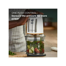 Kenwood Easy Chop Mini Chopper Food Processor Ice Crushing 2 Speeds Quad Blade System Anti-Slip Ring 500W 0.5L Bowl White