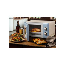 Ariete Vintage Microwave 5 Power Levels 30 Minute Timer 800W 20 Litre Blue