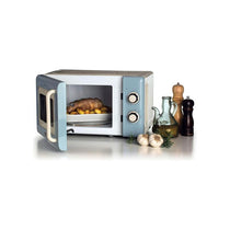 Ariete Vintage Microwave 5 Power Levels 30 Minute Timer 800W 20 Litre Blue