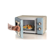 Ariete Vintage Microwave 5 Power Levels 30 Minute Timer 800W 20 Litre Blue