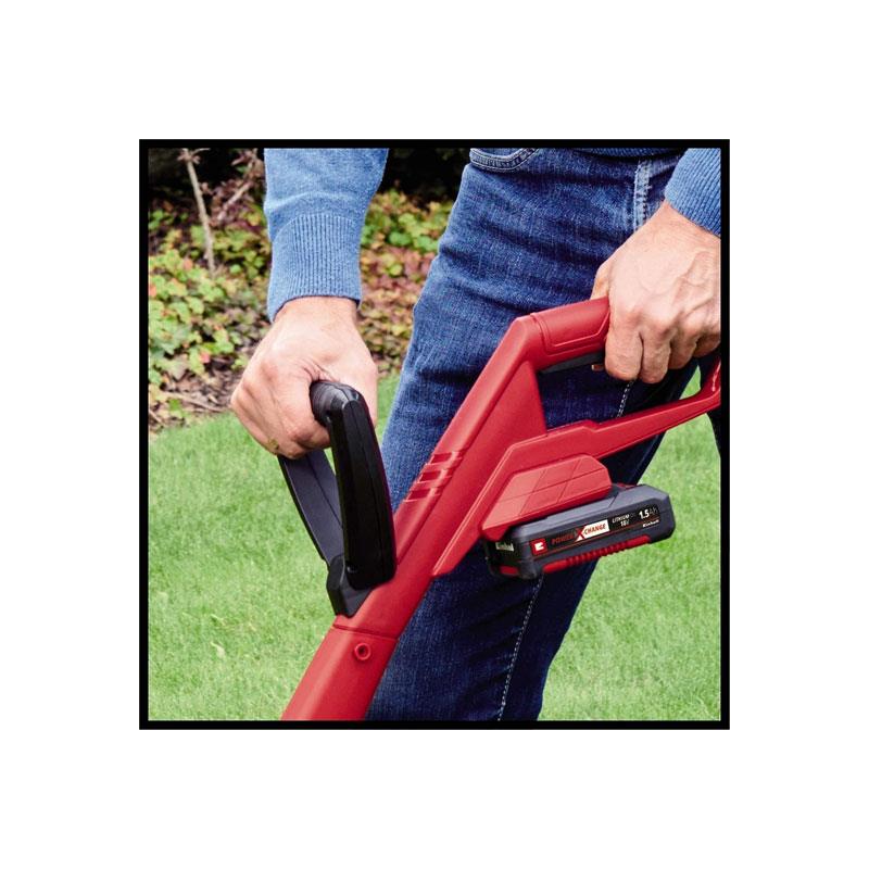 Einhell GC-CT 18/24 Li P-Solo Cordless Lawn Trimmer 18V Power X-Change Strimmer 24cm Cutting Width Without Battery Red/Black