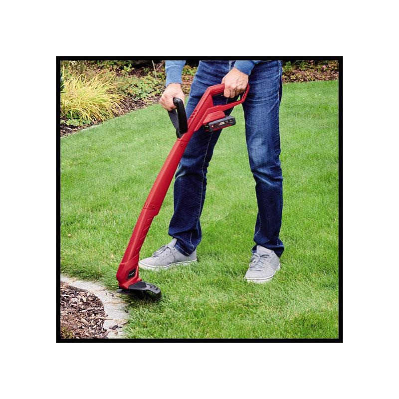 Einhell GC-CT 18/24 Li P-Solo Cordless Lawn Trimmer 18V Power X-Change Strimmer 24cm Cutting Width Without Battery Red/Black