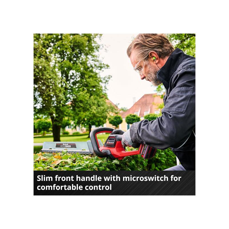 Einhell Professional GP-CH 18/50 Li BL-Solo Cordless Hedge Trimmer 18V Power X-Change Cutting Length 50cm Without Battery Red/Black