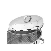 Judge Speciality Cookware Oval Roaster With Rack And Self Basting Lid Stainless Steel 34 x 27 x 18cm Silver