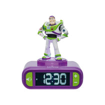 Lexibook 3D Toy Story Childrens Clock With Night Light Alarm Snooze Purple And Green