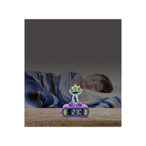 Lexibook 3D Toy Story Childrens Clock With Night Light Alarm Snooze Purple And Green