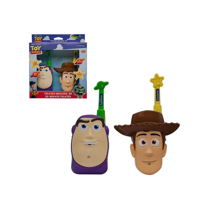 Lexibook Disney 3D Toy Story Walkie-Talkies Buzz Lightyear And Woody 500M Range Dual Channels Belt Clip Green/Yellow Main image