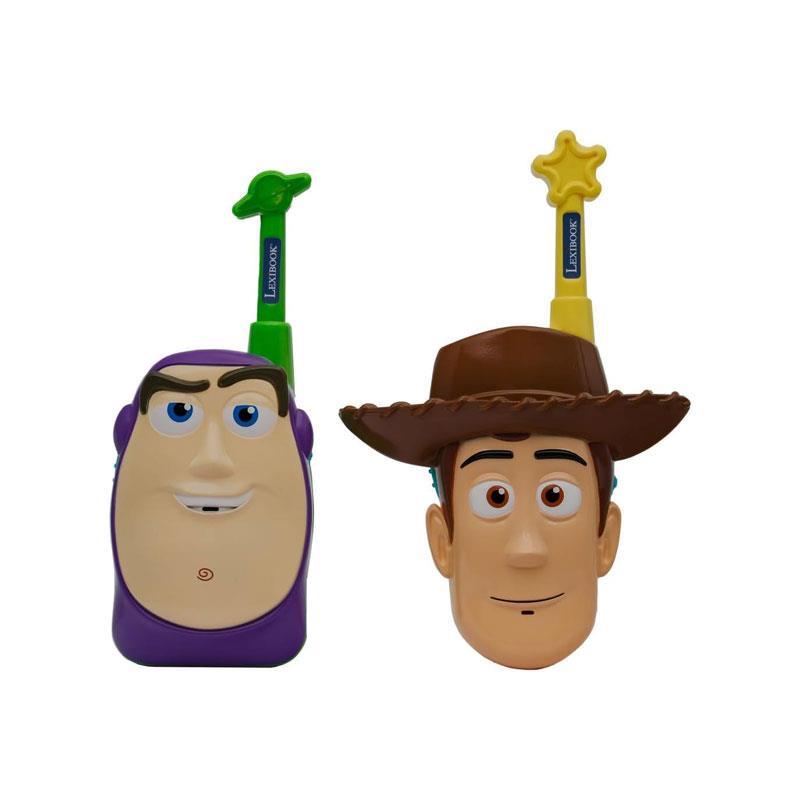 Lexibook Disney 3D Toy Story Walkie-Talkies Buzz Lightyear And Woody 500M Range Dual Channels Belt Clip Green/Yellow