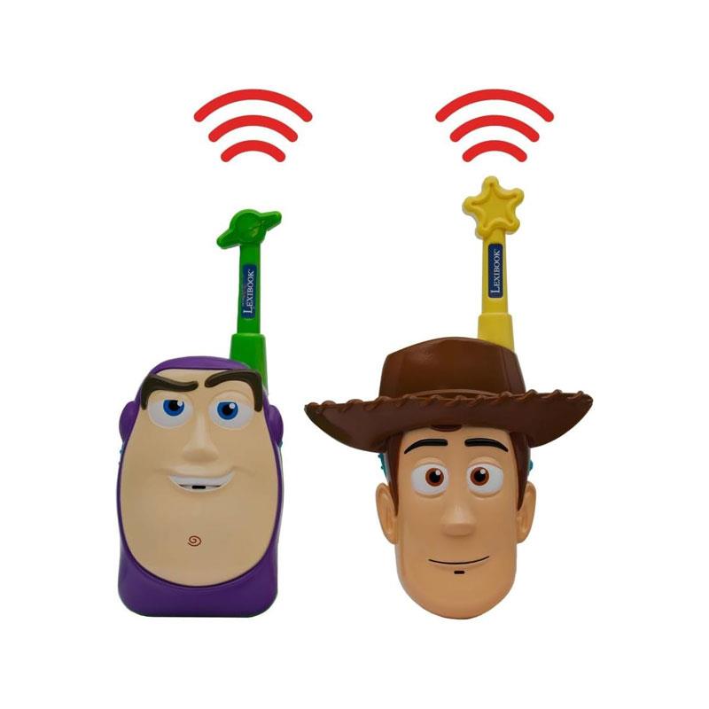 Lexibook Disney 3D Toy Story Walkie-Talkies Buzz Lightyear And Woody 500M Range Dual Channels Belt Clip Green/Yellow