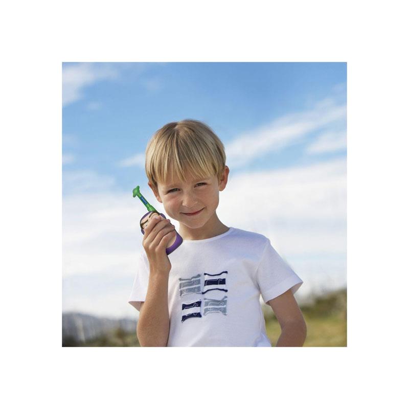 Lexibook Disney 3D Toy Story Walkie-Talkies Buzz Lightyear And Woody 500M Range Dual Channels Belt Clip Green/Yellow