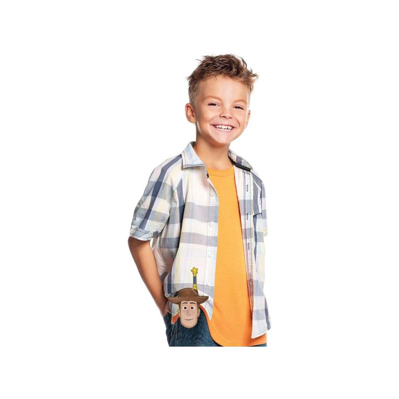 Lexibook Disney 3D Toy Story Walkie-Talkies Buzz Lightyear And Woody 500M Range Dual Channels Belt Clip Green/Yellow