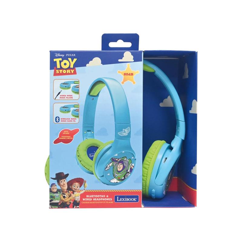 Lexibook Toy Story Bluetooth And Wired Foldable Headphones Blue