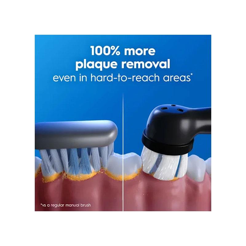 Oral-B iO2 Electric Toothbrush Rechargeable Gentle Care Brush Head 3 Cleaning Modes 2 Minute Timer Night Black Secondary image