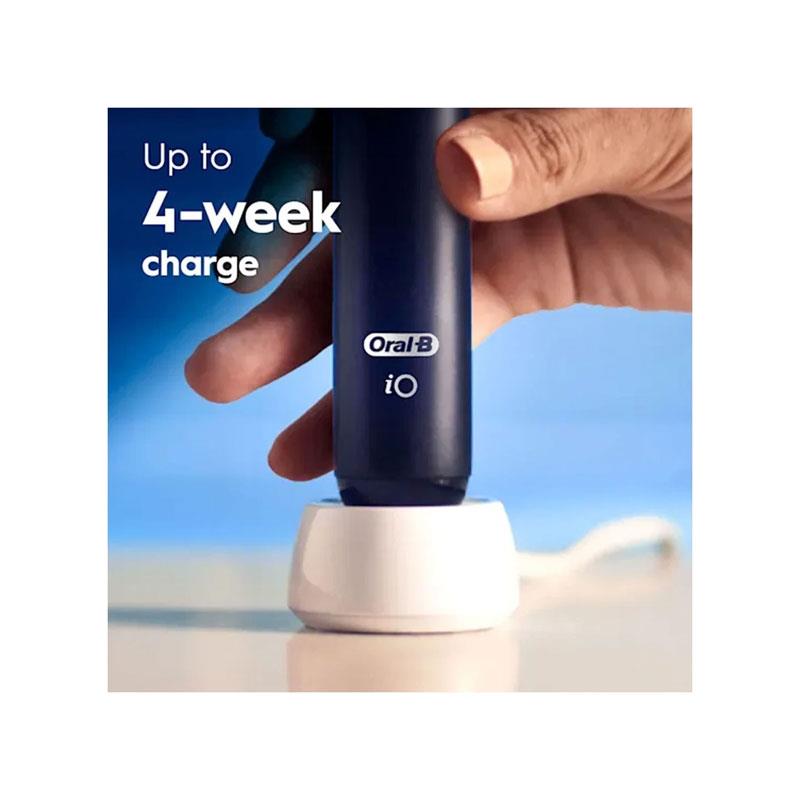 Oral-B iO2 Electric Toothbrush Rechargeable Gentle Care Brush Head 3 Cleaning Modes 2 Minute Timer Night Black