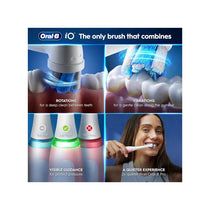 Oral-B iO3 Electric Toothbrushes Clean And Gum Care 1 Toothbrush Head Travel Case 3 Modes With Teeth Whitening Smart Pressure Sensor Pink