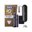 Oral-B iO Series 8 2X Electric Toothbrushes 4 Tooth Brush Heads 1 Travel Case Toothbrush Head Holder 6 Modes App Connected Handles Black/Violet