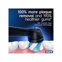 Oral-B iO Series 8 2X Electric Toothbrushes 4 Tooth Brush Heads 1 Travel Case Toothbrush Head Holder 6 Modes App Connected Handles Black/Violet
