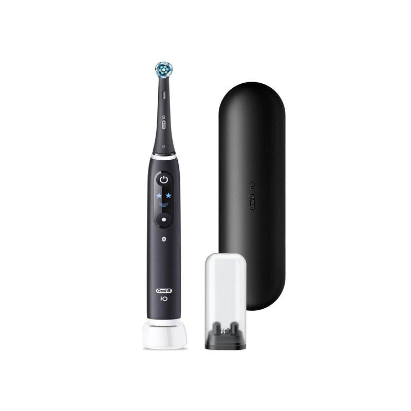 Oral-B iO6 Rechargeable Electric Toothbrush With Travel Case 5 Brushing Modes Interactive Display Black Lava Secondary image