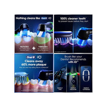 Oral-B iO6 Rechargeable Electric Toothbrush With Travel Case 5 Brushing Modes Interactive Display Black Lava