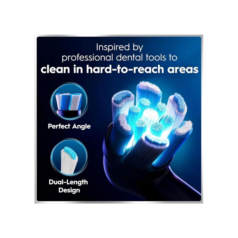 Oral-B iO6 Rechargeable Electric Toothbrush With Travel Case 5 Brushing Modes Interactive Display Black Lava