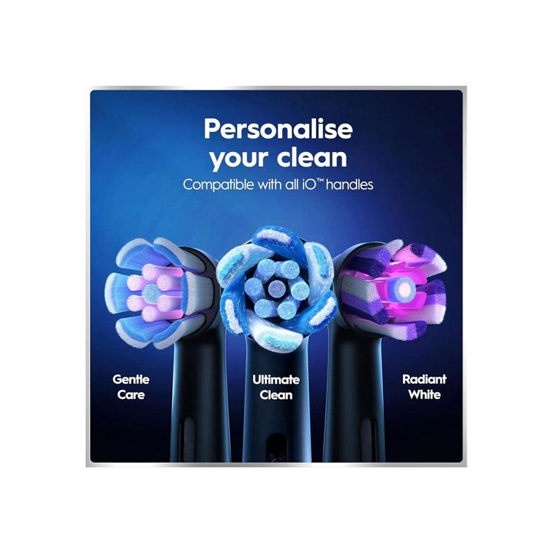 Oral-B iO6 Rechargeable Electric Toothbrush With Travel Case 5 Brushing Modes Interactive Display Black Lava