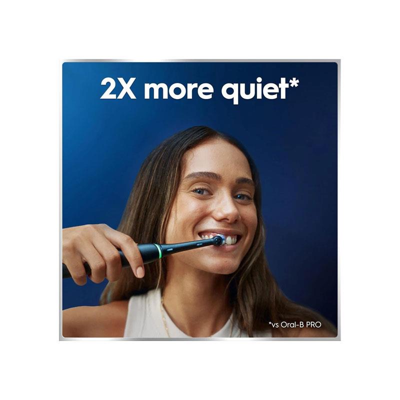 Oral-B iO6 Rechargeable Electric Toothbrush With Travel Case 5 Brushing Modes Interactive Display Black Lava