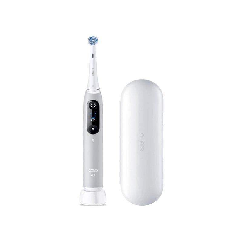 Oral-B iO6 Rechargeable Electric Toothbrush With Travel Case 5 Brushing Modes Interactive Display Grey Opal