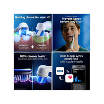 Oral-B iO6 Rechargeable Electric Toothbrush With Travel Case 5 Brushing Modes Interactive Display Grey Opal